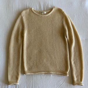 Knitted creme long sleeve